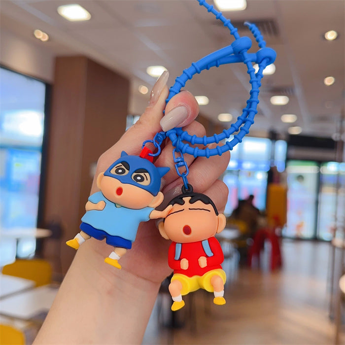 Wholesale PVC Cartoon Rotating Keychain Keyring Pendant Cute Decorative Gift MOQ≥2