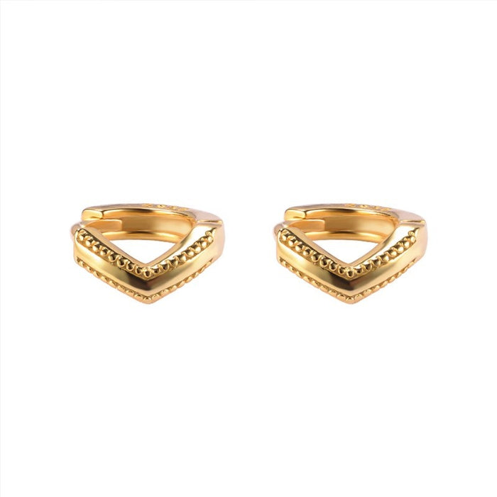 Wholesale Pure silver minimalist ear buckle design with a sense of temperament, niche ear rings, small and exquisite earrings