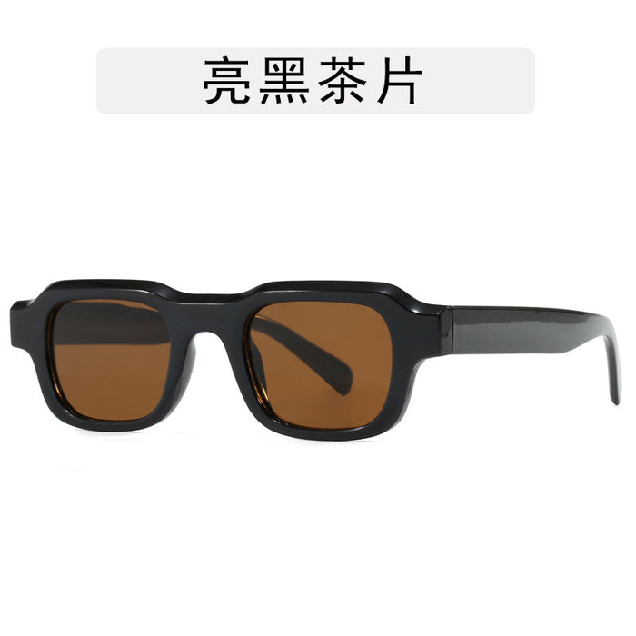 Wholesale Square retro small frame sunglasses, fashionable hip-hop party sunglasses