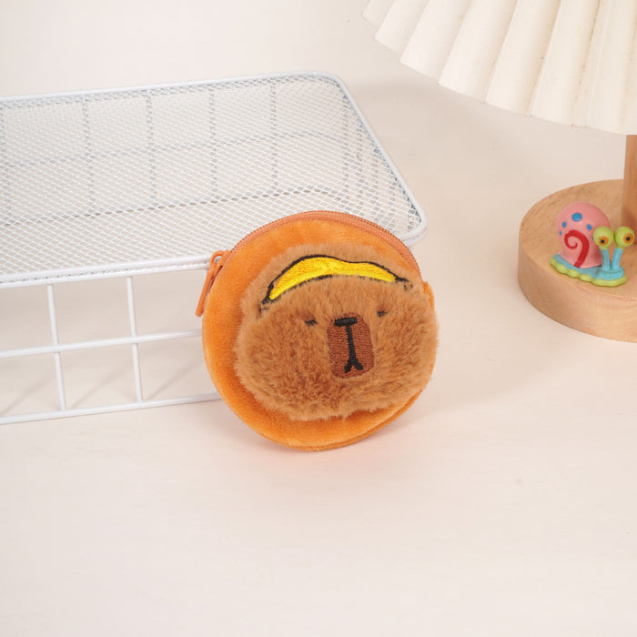 Wholesale Mini plush cute cartoon wallet portable