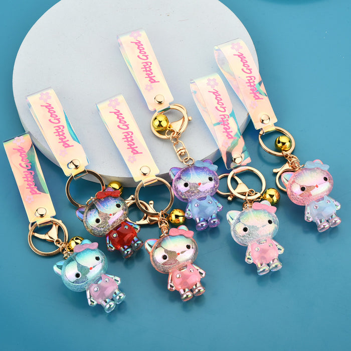 Wholesale Acrylic Cartoon Doll Keychain JDC-KC-WoA034