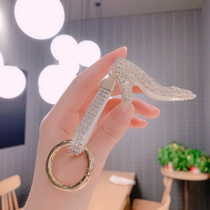 Wholesale Crystal High Heels Acrylic Keychain JDC-KC-ShuoT022