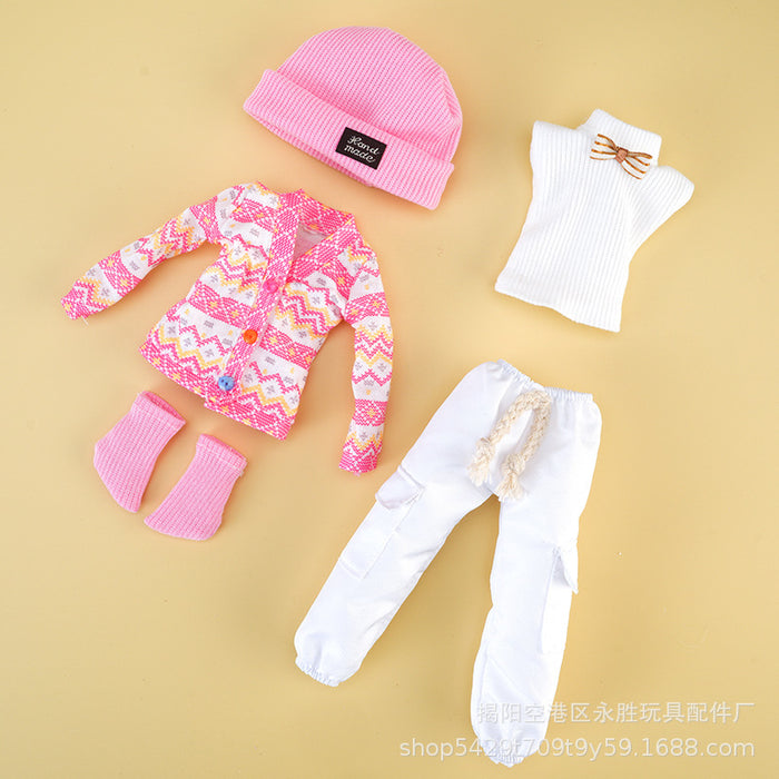 Wholesale Sweater doll change clothes 12 inch pants hat socks