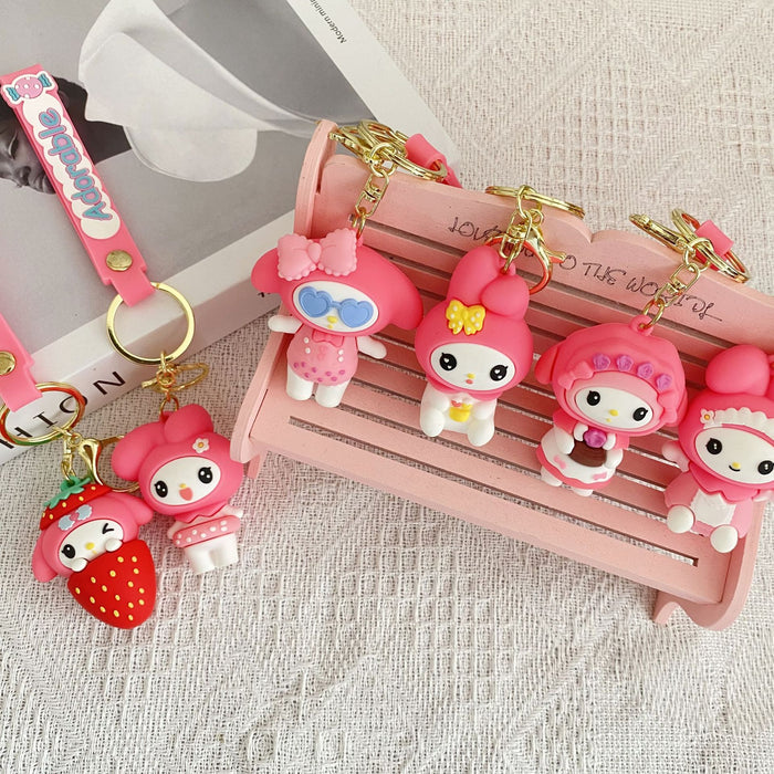 Wholesale Silicone Cartoon Doll Keychain JDC-KC-MingT112