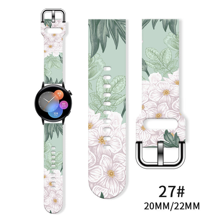 Wholesale Printed  Tpu Watch Strap Wrist Strap JDC-WD-NuoQi085