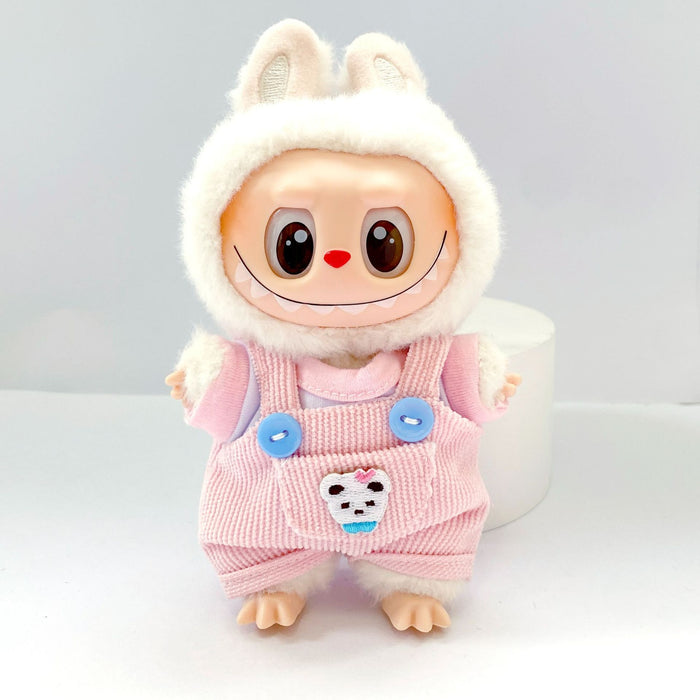 Wholesale Pendant Sitting Party Blind Box Baby Clothes Cartoon Panda Bear Overalls Set Clothes