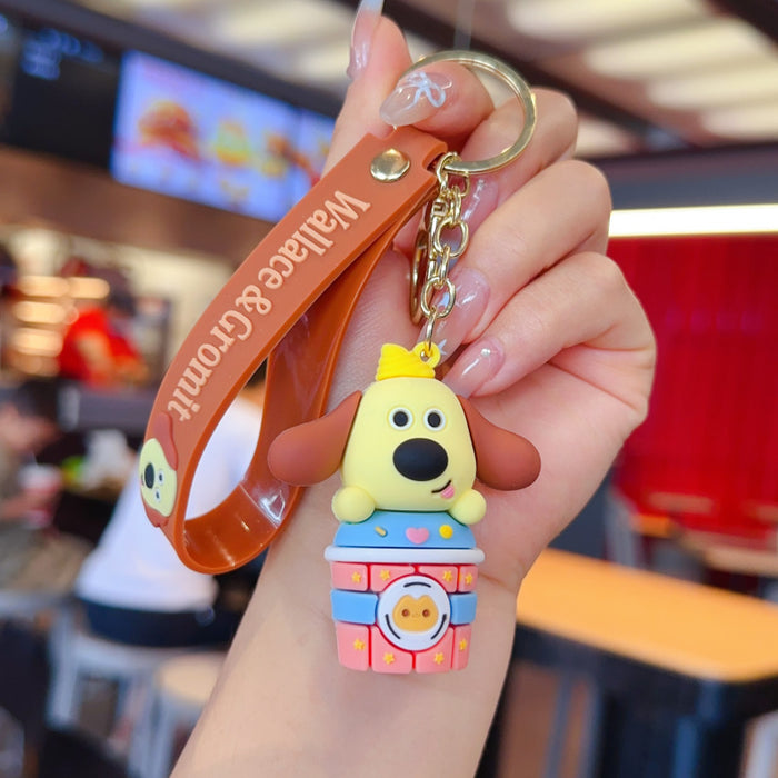 Wholesale Colorful PVC cute cartoon keychains
