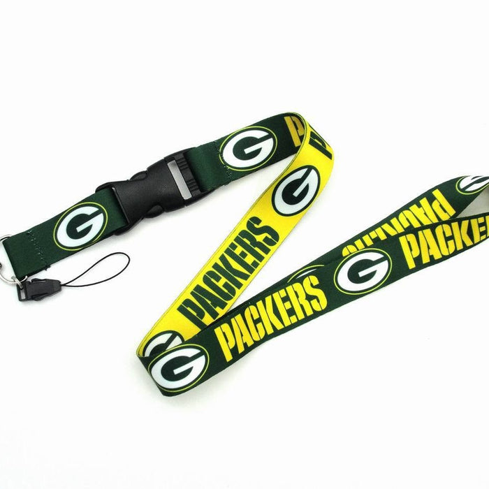Wholesale Heat transfer rugby team mobile phone sling buckle Lanyard Keychain