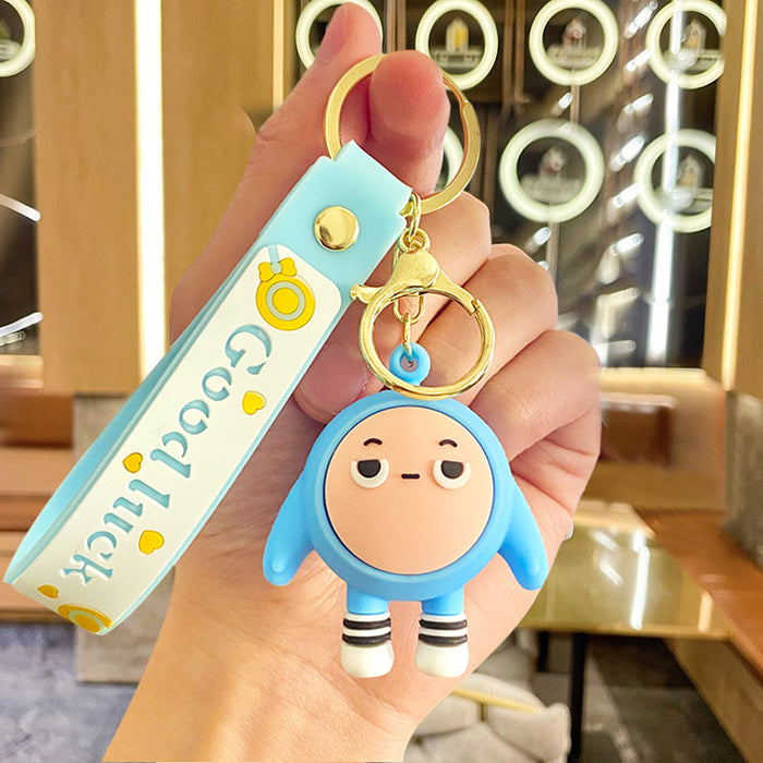 Wholesale Cartoon Doll Silicone Keychain JDC-KC-Benxin030