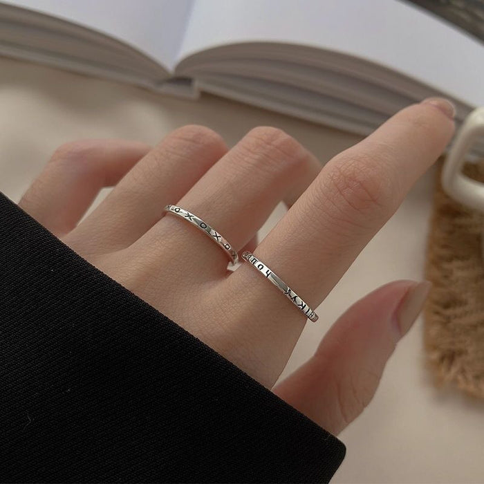 Wholesale Love set ring, light luxury temperament, niche design, personalized simplicity, index finger ring