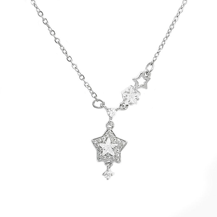 Wholesale Pendant women's light luxury titanium steel non fading necklace collarbone chain jewelry