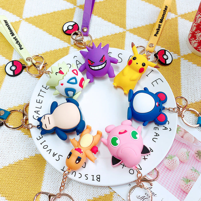 Wholesale PVC cute cartoon key chain （F) JDC-KC-Manm099