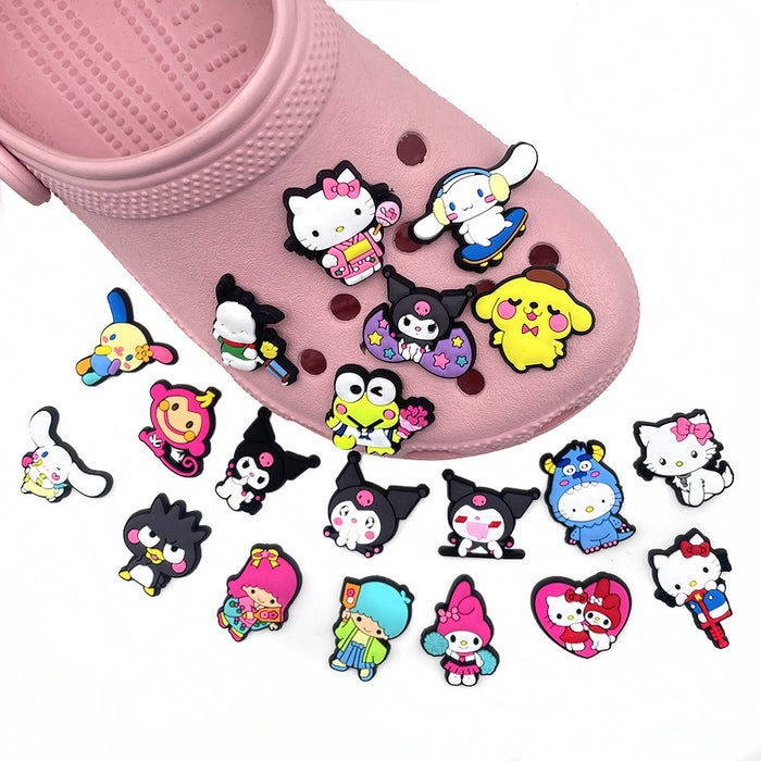 Wholesale 10PCS Cartoon PVC Hole Shoes Shoe Buckle JDC-SC-WanX003