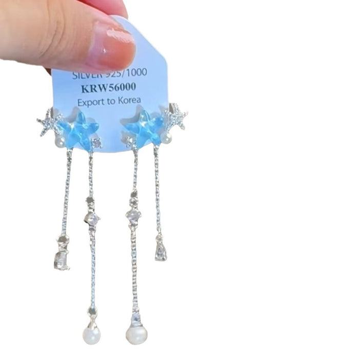 Wholesale Tassel earrings, niche personality, unique fashion temperament, trendy and versatile earrings and earrings