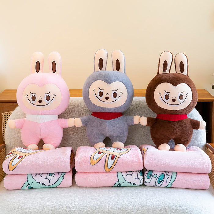 Wholesale Plush toy air conditioner, nap blanket, 2-in-1 cushion, children nap