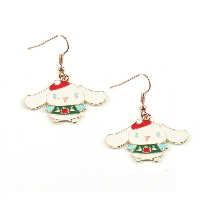 Wholesale 10pcs Cartoon Christmas Alloy Earrings (F) JDC-ES-FuYu003