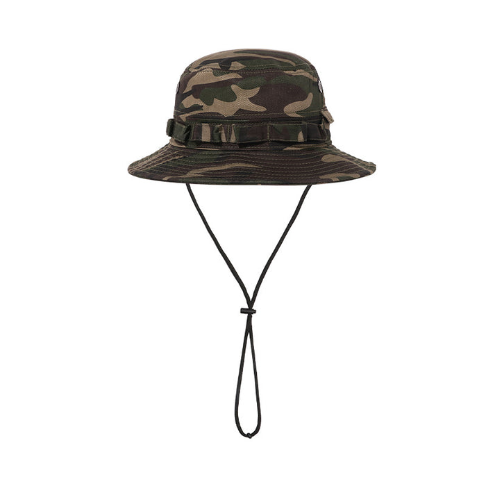 Wholesale Outdoor fishing sun hat, breathable fisherman hat, folding basin hat, drawstring hat