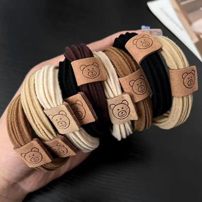 Wholesale Elastic Teddy Bear Hair Loop JDC-HS-GeSX006