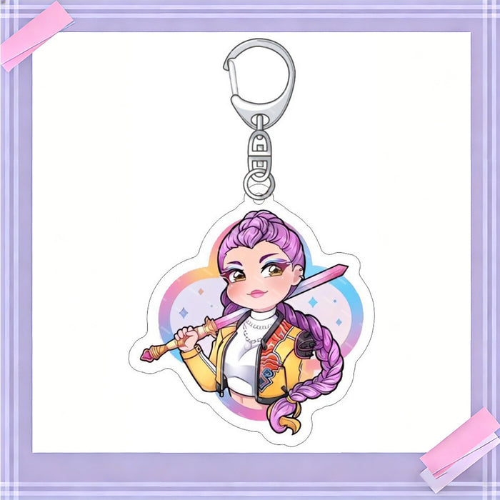Wholesale 10pcs/set K-POP anime merchandise acrylic keychains and pendants