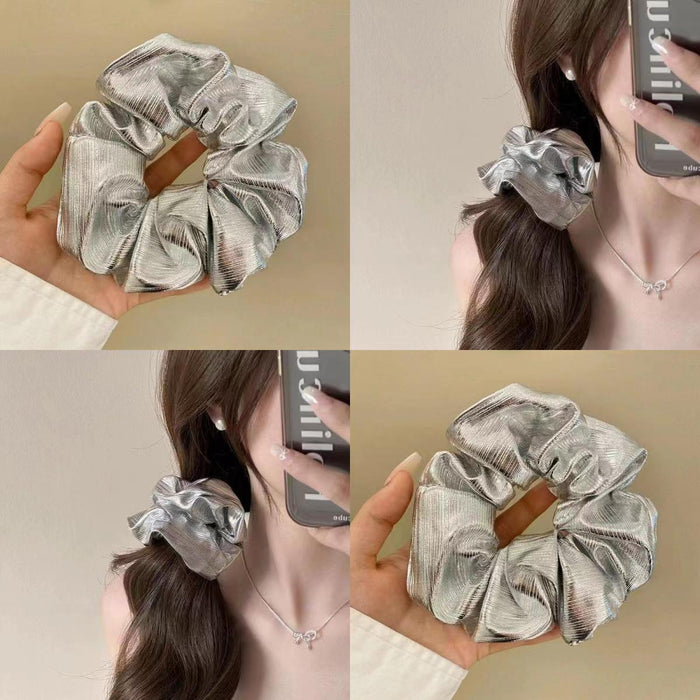 Wholesale Silver silk fabric headband with temperament, headband and hair accessory