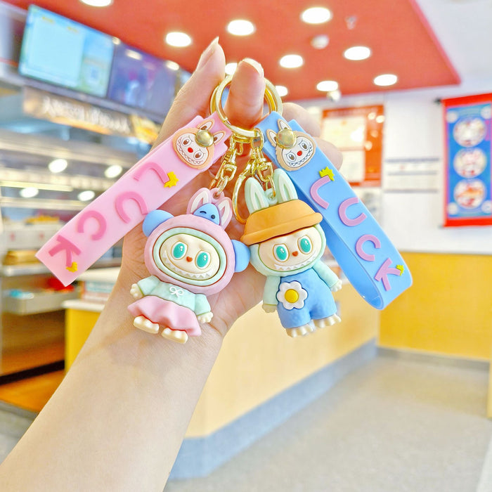 Wholesale Dressing Plush Key Pendant Cute Stereo Doll Car Key Chain