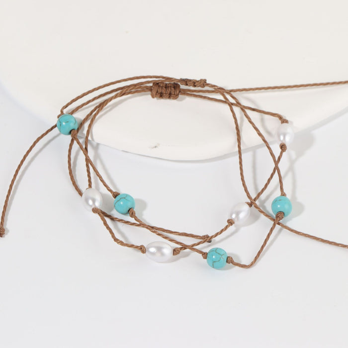 Wholesale Bracelet with double layered exquisite ankle bracelet