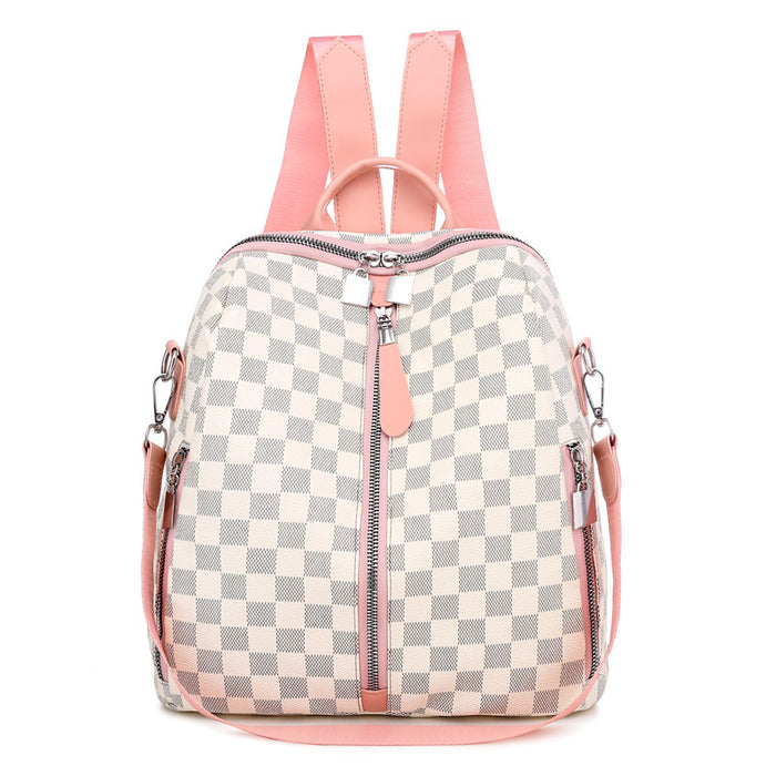 Wholesale PU Plaid Backpack JDC-BP-ChunY002