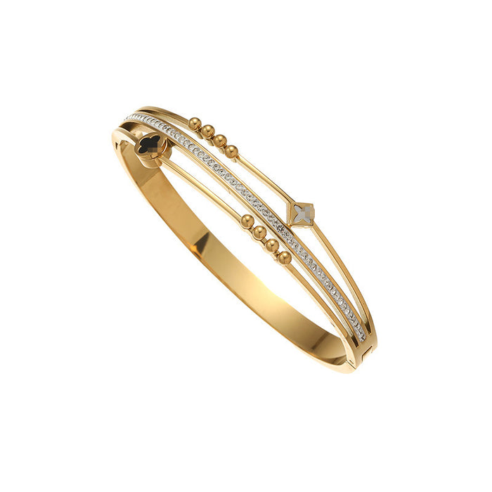 Wholesale Trendy and fashionable stainless steel bracelet, titanium steel bracelet, titanium steel bracelet, versatile bracelet accessory