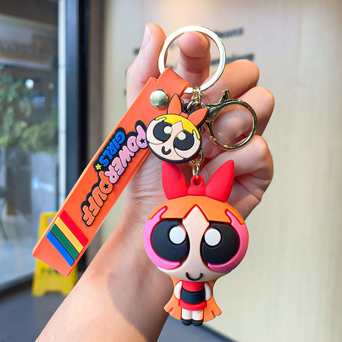 Wholesale Cartoon Three-dimensional Silicone Doll Keychain JDC-KC-MZL004