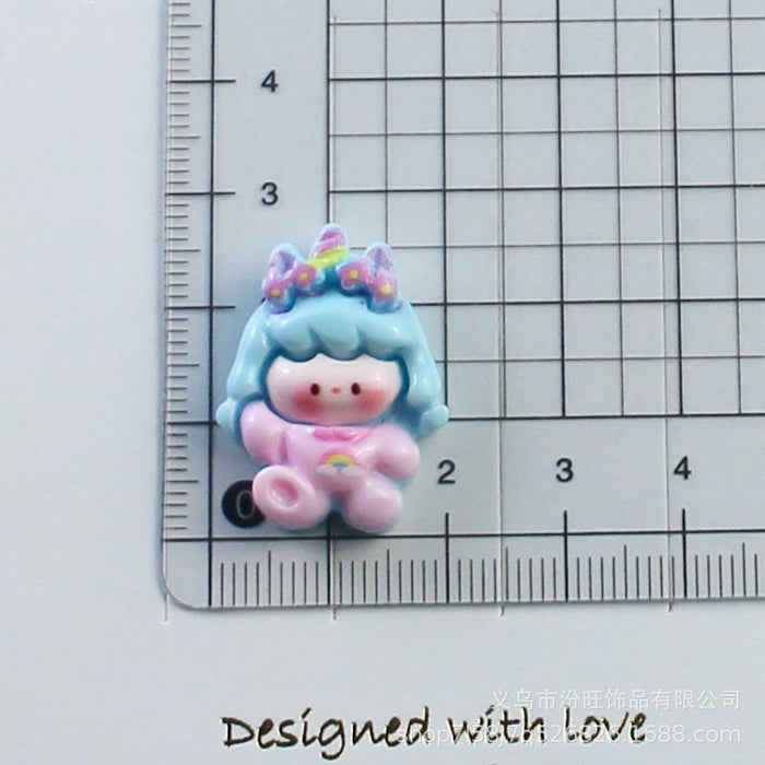 Wholesale Unicorn Rainbow Cream Glue Mobile Phone Case Resin Jewelry Accessories  Material Package Handmade Crystal Glue