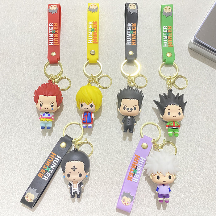 Wholesale Cute PVC cartoon 3D figurine keychains
