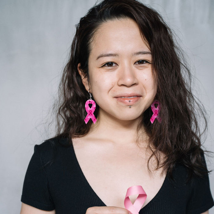 Wholesale Ribbon leather PU earrings