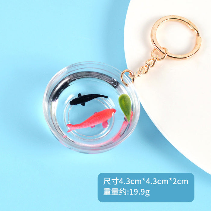 Wholesale Lucky Koi Fish Keychain Bag Charm Car Key Accessory Gift For Resale MOQ≥5