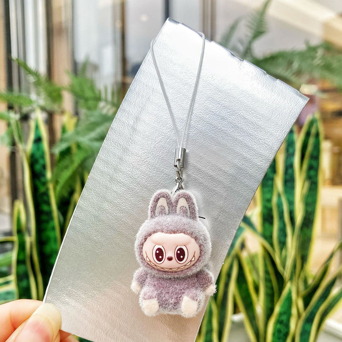 Wholesale Flocked cute cartoon keychain