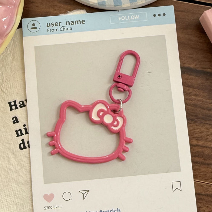 Wholesale Hollow-out Resin Cartoon Head Keychain
