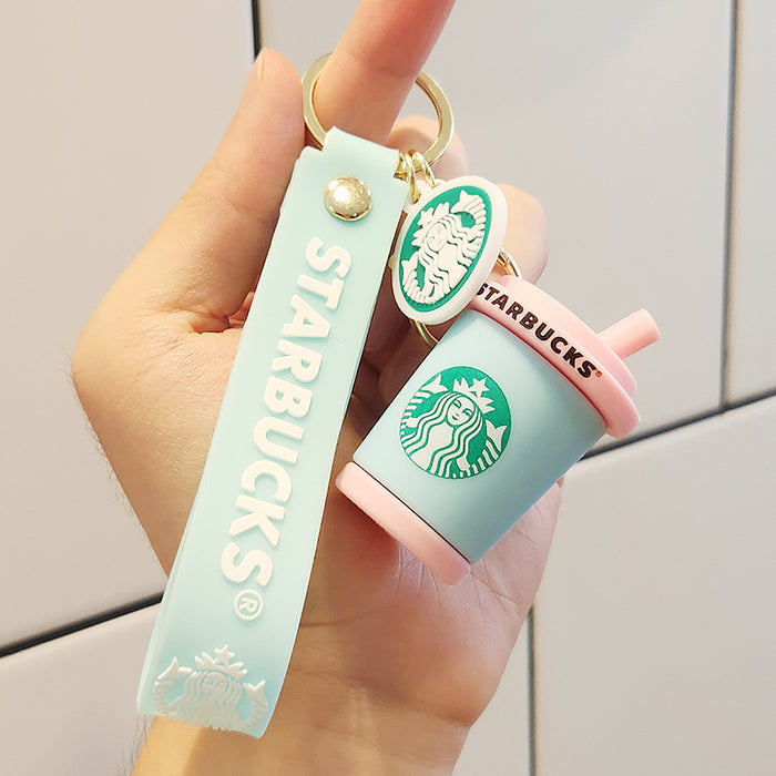 Wholesale Creative Starbucks Milk Tea Cup Keychain JDC-KC-HanC002