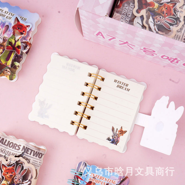 Wholesale A7 Spiral Notebook 100 Pages Cartoon Portable Notepad for Students Casual Gift