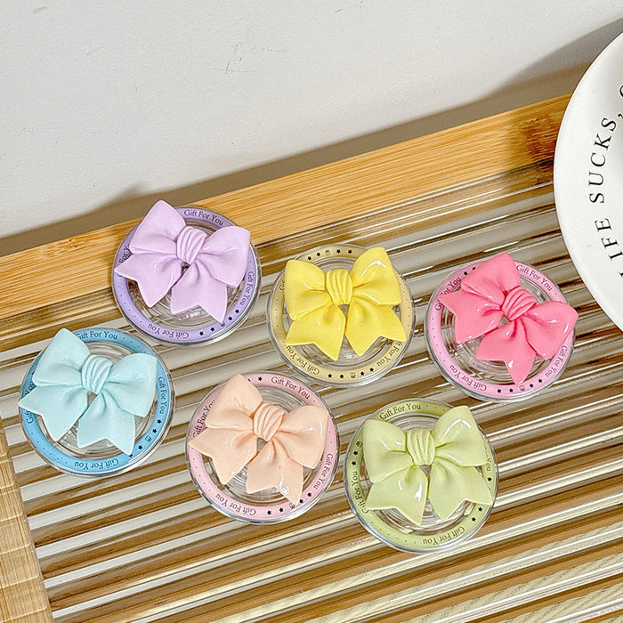 Wholesale Solid-Color Bowknot Magnetic Phone Grips