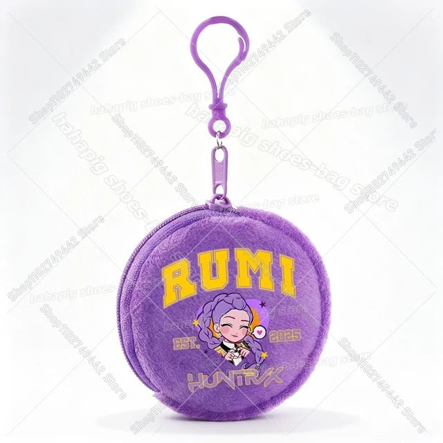 Wholesale Casual Kpop Style Cartoon Coin Purse For Girls Polyester Zipper Wallet Everyday Fashion Accessory Resale Gift
