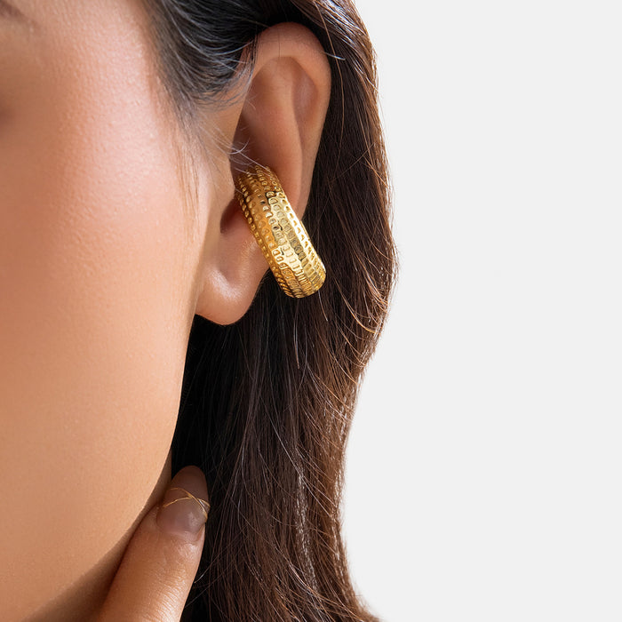 Wholesale Minimalist C-shaped ear hole free colorful single ear bone clip with versatile temperament and smooth opening ear clip