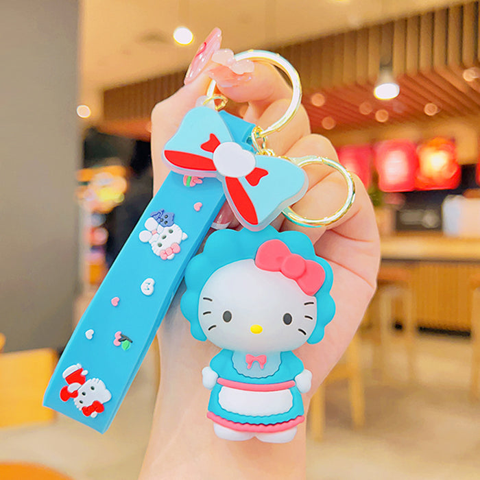 Wholesale Cute 3D Doll Silicone Keychain JDC-KC-MingT135