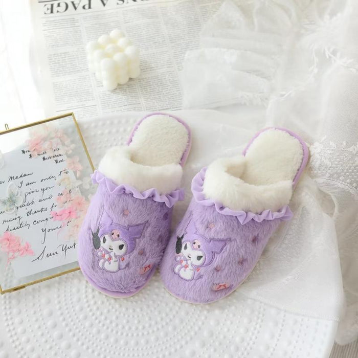 Wholesale Cartoon Cute Autumn and Winter Plush Cotton Slippers JDC-SP-MKA004