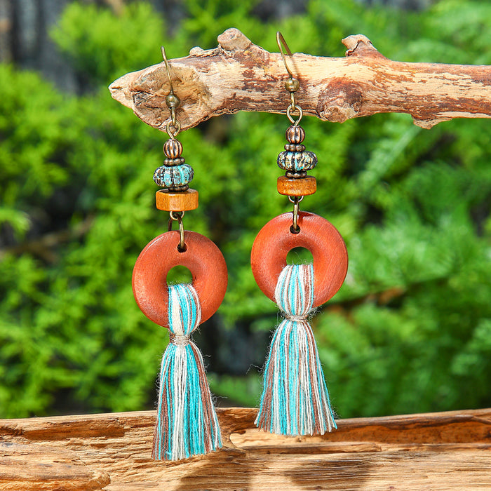 Wholesale Bohemian Tassel Earrings Zinc Alloy Jewelry Accessory MOQ≥2