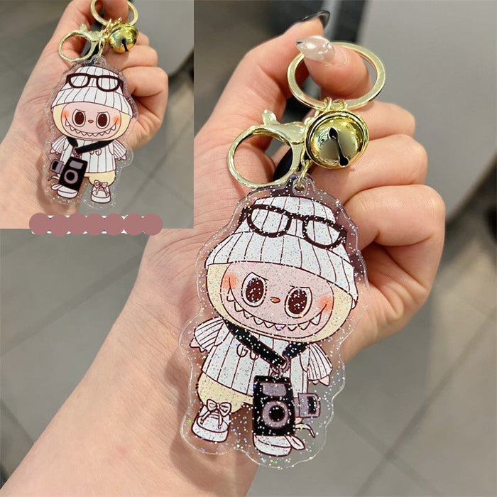 Wholesale 5 PCS double-sided cute cartoon printed acrylic keychains.