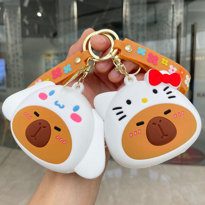 Wholesale Cartoon Coin Purse Doll PVC Keychain JDC-KC-YaoP004