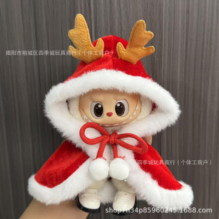Wholesale Only the clothing keychain dolls Christmas outfit sets.