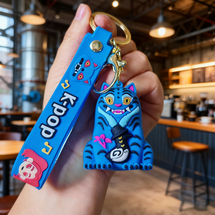 Wholesale K-POP Cute Cartoon Doll Silicone Keychain
