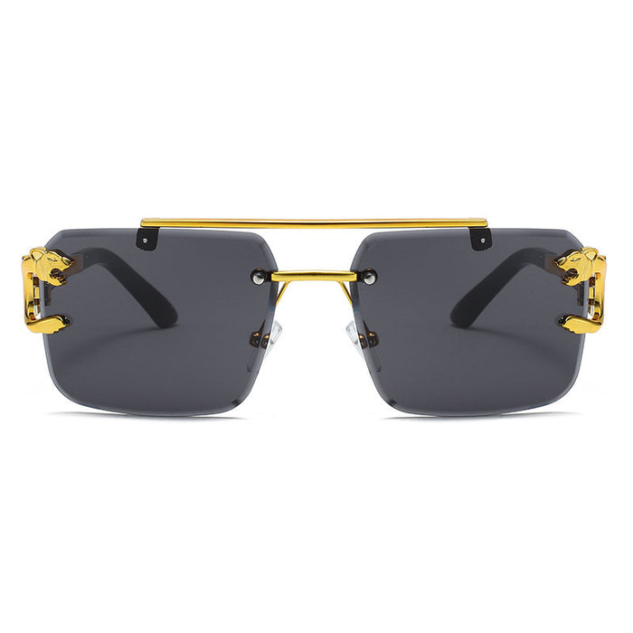 Wholesale New Fashionable Personalized Frameless Sunglasses Trendy Glasses Outdoor Driving Sunglasses