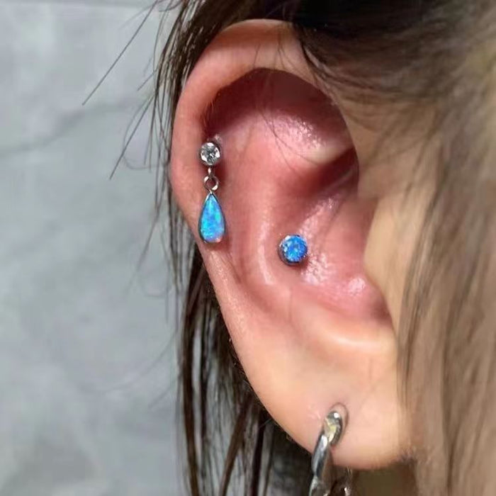 Wholesale Pendant ear bone silk tassel nail non removable earrings