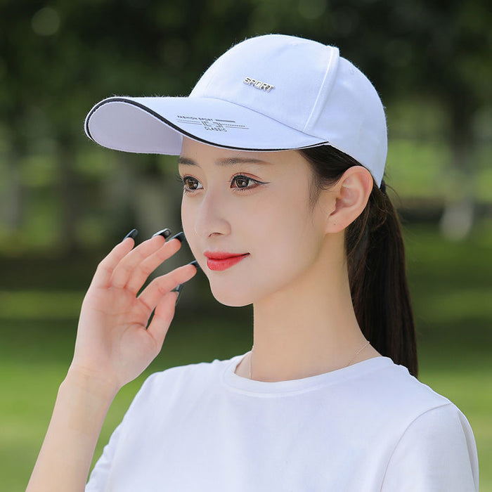 Wholesale Hat women's summer sun-proof peaked cap fashionable all-match fashionable thin long brim baseball cap sun hat